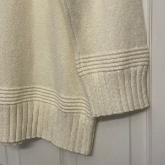 Anthropologie Cream Mockneck Tunic Sweater - Picture 8 of 10